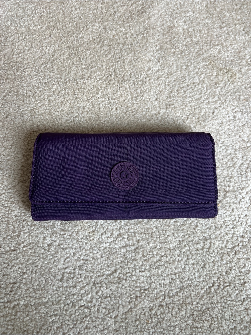 Kipling Deep Purple Long Fold Wallet